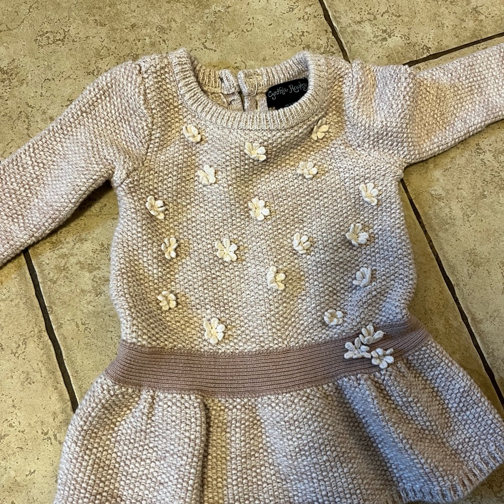 Cynthia Rowley Cream and Tan Kids Casual Dress